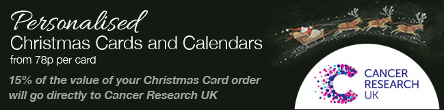 Cancer Research UK Charity Christmas Cards 2014 Banner