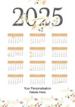 Flowers<br>Flat Calendar
