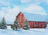 Winter Barn