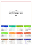 Spirals A4 Flat Calendar